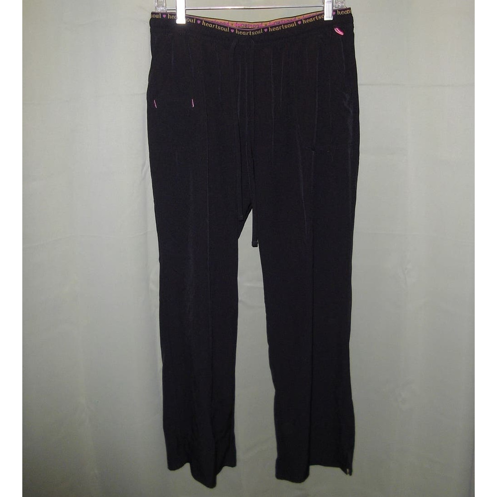 Heartsoul Black Elastic Waistband Scrub Pants LP